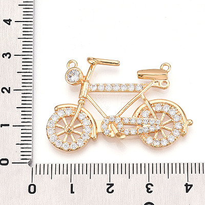 Brass Micro Pave Cubic Zirconia Pendants ZIRC-T016-11-1