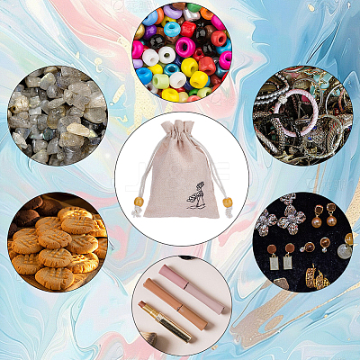 20Pcs Burlap Packing Pouches ABAG-SP0001-57A-1