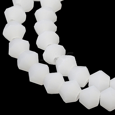 Imitation Jade Frosted Glass Bead Strands GLAA-F029-JM4mm-B06-1