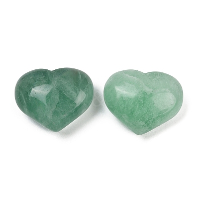 Heart Natural Green Fluorite Palm Stones G-C186-02A-1
