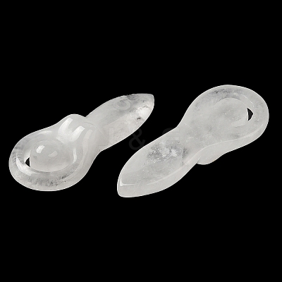 Natural Quartz Crystal Pendants G-C091-02E-1