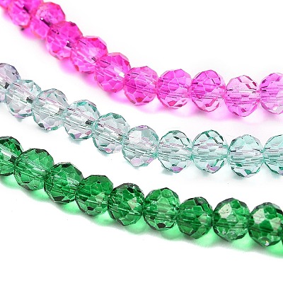 Transparent Painted Glass Beads Strands DGLA-A034-T3mm-A03-1