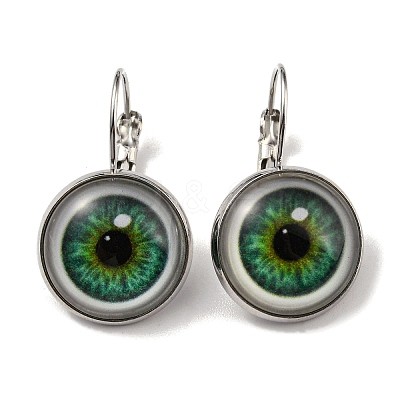 Eye Glass Leverback Earrings with Brass Earring Pins EJEW-Q798-01E-1