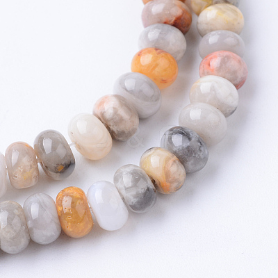 Natural Crazy Lace Agate Bead Strands G-R403-4x6-04-1
