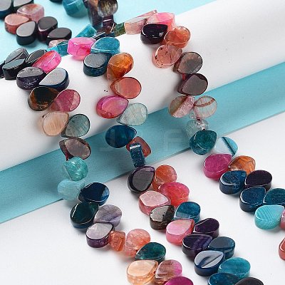Natural Agate Beads Strands G-G021-04A-06-1