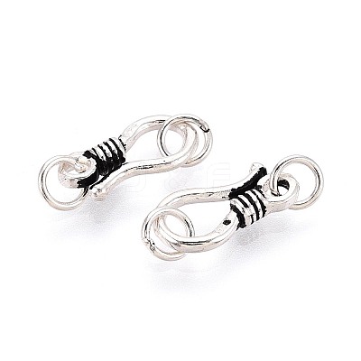 925 Sterling Silver Hook Clasps STER-N016-62AS-1