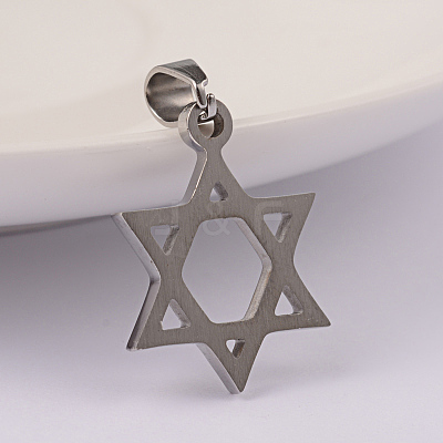Tarnish Resistant 304 Stainless Steel Pendants STAS-M245-24P-1