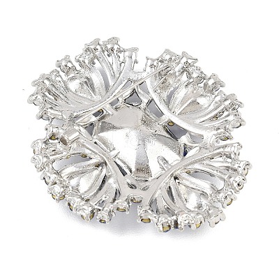 Alloy Rhinestone Lapel Pins for Backpack Clothes JEWB-P055-07P-1
