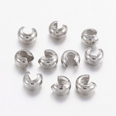 Brass Crimp Beads Covers KK-H291-NFN-NF-1