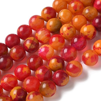 Natural Agate Beads Strands G-NH0001-G10-01-1