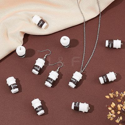 40Pcs Resin Pendant RESI-CA0001-24-1