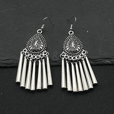 Ethnic Style Alloy Tassel Dangle Earrings WV5969-1-1