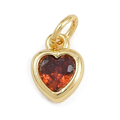 Brass with Cubic Zirconia Pendants KK-A269-67B-G-1