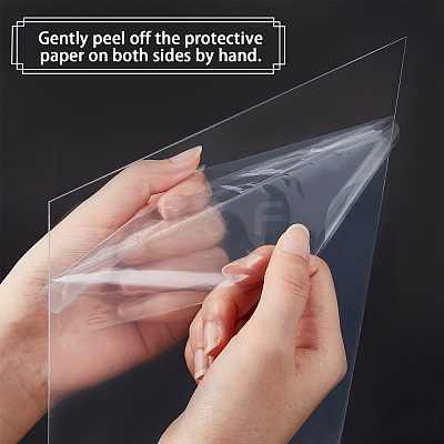 Transparent Acrylic for Picture Frame DIY-WH0204-82D-1