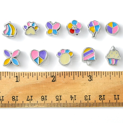 33Pcs 11 Styles CCB Plastic Large Hole Beads DIY-FS0006-72-1