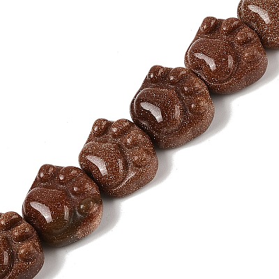 Synthetic Goldstone Beads Strands G-M108-A08-01-1