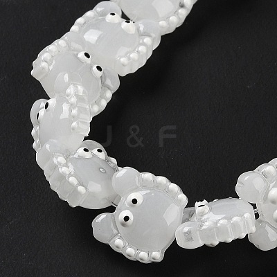 Transparent Glass Beads Strands LAMP-L078-010I-1
