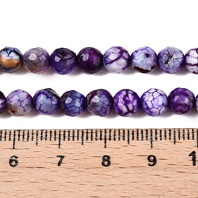 Natural Crackle Agate Beads Strands X-G-T119-01A-05-1