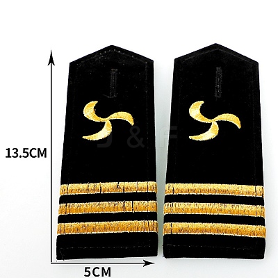 Polyester Fiber Epaulettes AJEW-WH0475-95C-1