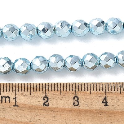 Electroplated Synthetic Non-magnetic Hematite Beads Strands G-B132-B01-01H-1