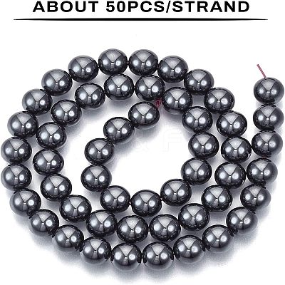 Non-magnetic Synthetic Hematite Beads Strands G-OC0001-46-1