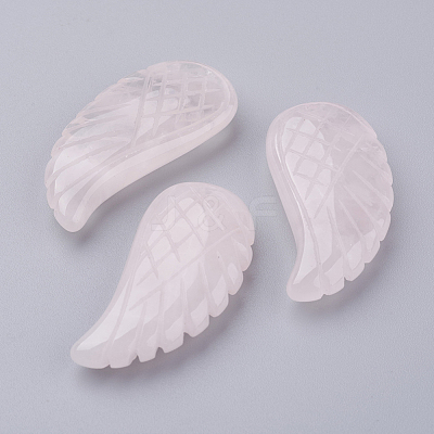 Natural Rose Quartz Pendants G-E435-F-17-1
