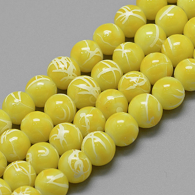 Drawbench Glass Beads Strands DGLA-S115-4mm-L06-1