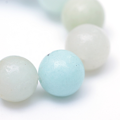 Round Natural Grade A Amazonite Bead Strands X-G-R345-6mm-16-1