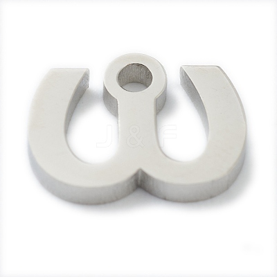 Non-Tarnish 304 Stainless Steel Charms STAS-G244-01W-1