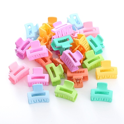 Rectangle Plastic Claw Hair Clips OHAR-P021-09A-02-1