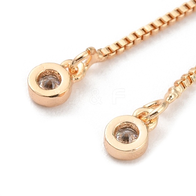 Rack Plating Brass Box Chain Link Bracelet Making KK-A183-03G-1