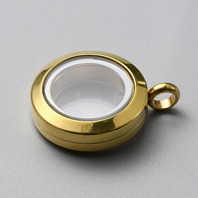 304 Stainless Steel Locket Pendants LS-FIND-WH0032-58A-G-1