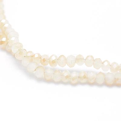 Electroplate Glass Beads Strands EGLA-J144-HR-C01-1
