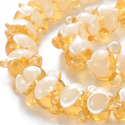 Handmade Bumpy Lampwork Beads Strands LAMP-S194-016E-1