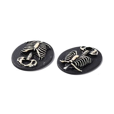 Halloween Cameos Opaque Resin Cabochons RESI-C017-01A-1