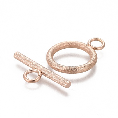 Ion Plating(IP) 304 Stainless Steel Toggle Clasps STAS-P248-03RG-1