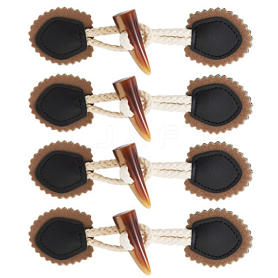 5 Pairs Resin Buttons BUTT-TA0001-48A-1
