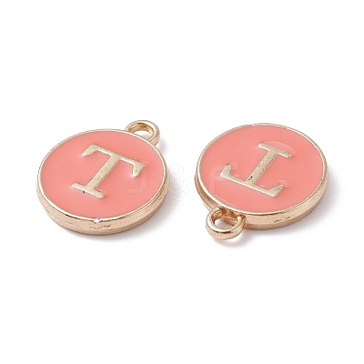 (Defective Closeout Sale Border damaged) Golden Plated Alloy Enamel Charms ENAM-XCP0001-20T-1