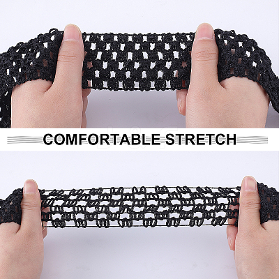 10m 2 Style Elastic Polyester Baby Headbands OHAR-GF0001-06B-1