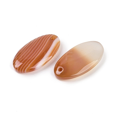 Natural Agate(Dyed & Heated) Pendants G-H082-01-1