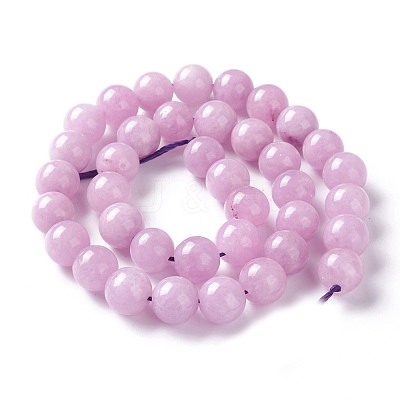 Natural White Jade Imitation Kunzite Beads Strands G-I299-F03-10mm-1