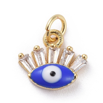 Cubic Zirconia Charms KK-G363-13G-1