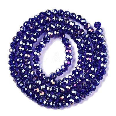 Electroplate Glass Beads Strands EGLA-A044-T2mm-B06-1