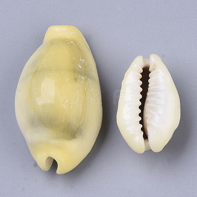Natural Cowrie Shell Beads SSHEL-N034-B-26-1