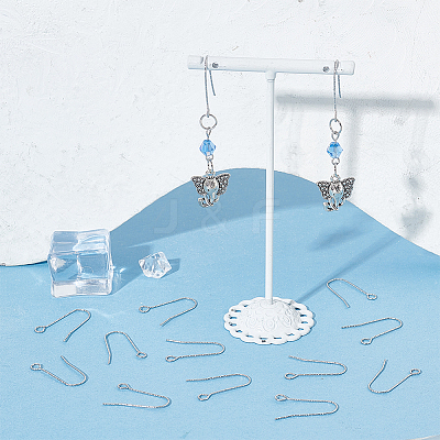 100Pcs 316 Stainless Steel Earring Hooks STAS-UN0041-94-1