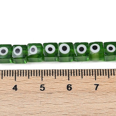 Handmade Evil Eye Lampwork Beads Strands LAMP-G166-16G-1