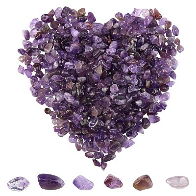 Natural Amethyst Chip Beads G-SC0001-21-1