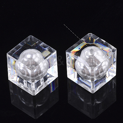 Transparent Acrylic Beads TACR-R146-015A-1