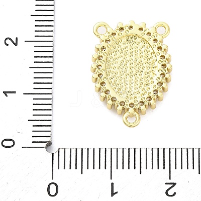 Brass Clear Cubic Zirconia Virgin Mary Chandelier Component Links KK-D325-07G-01-1