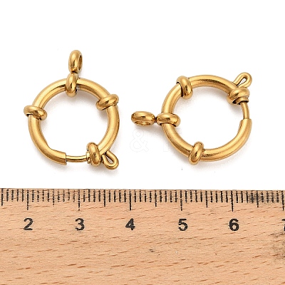 304 Stainless Steel Spring Ring Clasps STAS-K288-03E-G-1